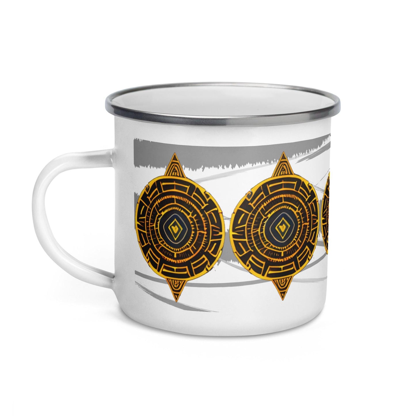 Ancient Peruvian Pattern Camp Mug: Bring a Dash of Culture to Your Home and Office, - Dhalfashionistt