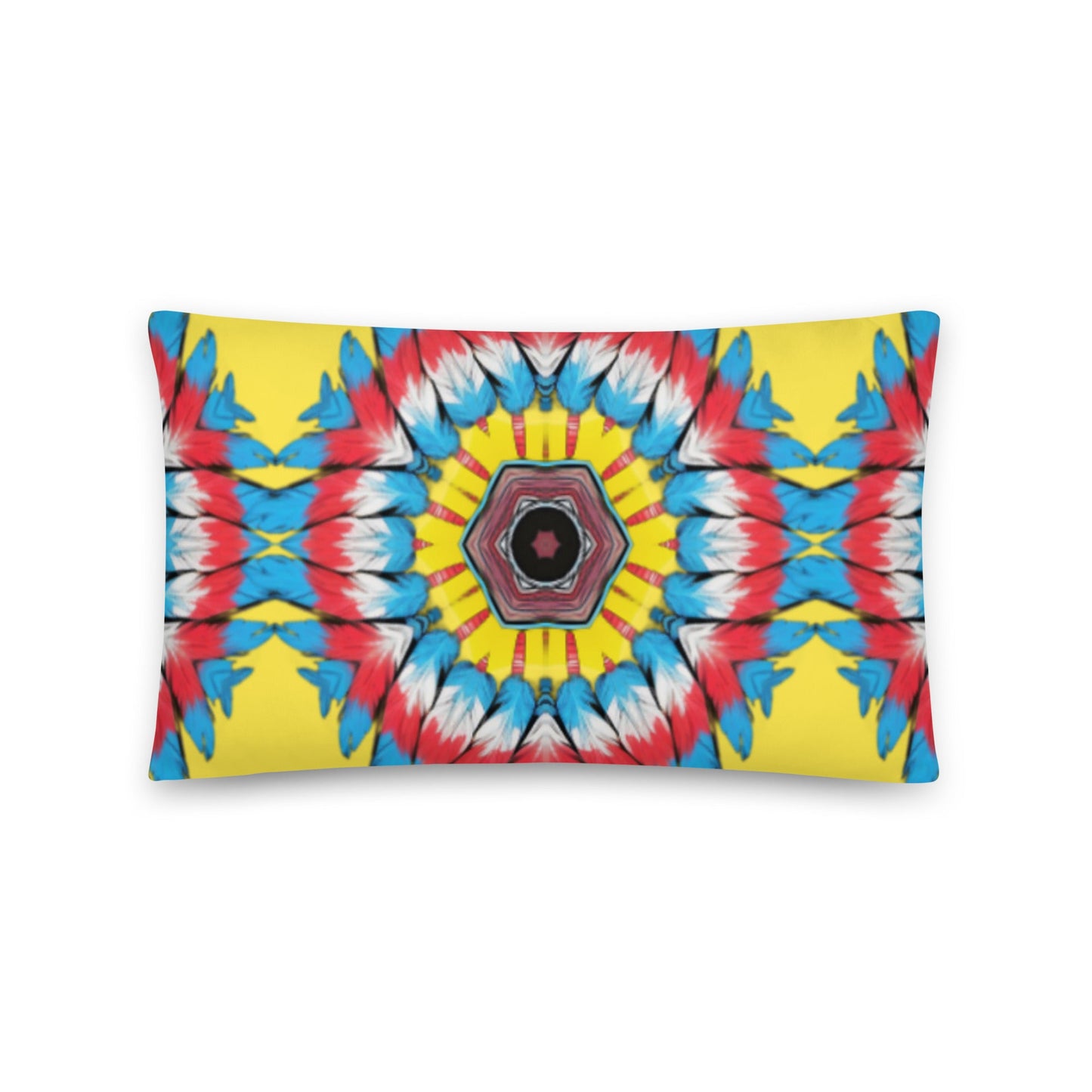 Bohemian Feathers Patterned Pillow | Relaxed and Chic Interiors - Dhalfashionistt