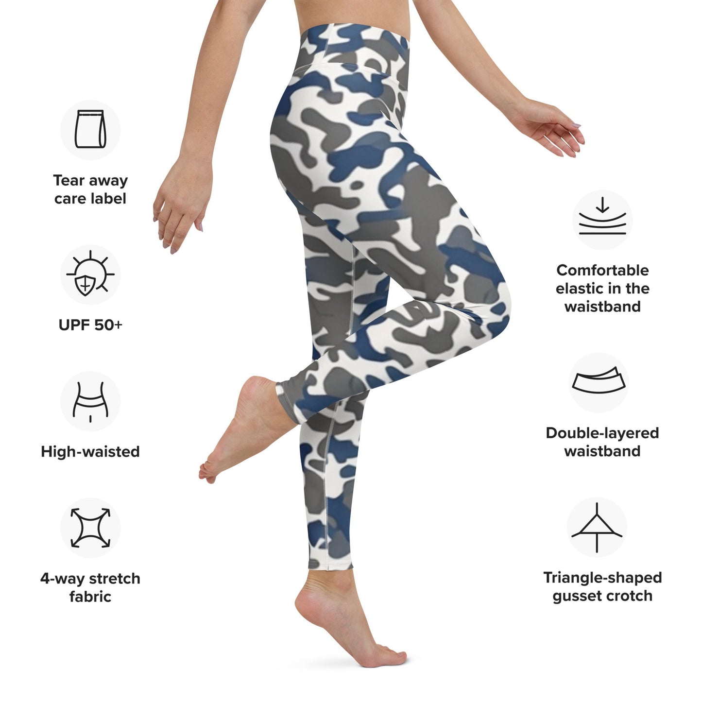 Comfort Camo Yoga Leggings | Performance & Flexibility - Dhalfashionistt