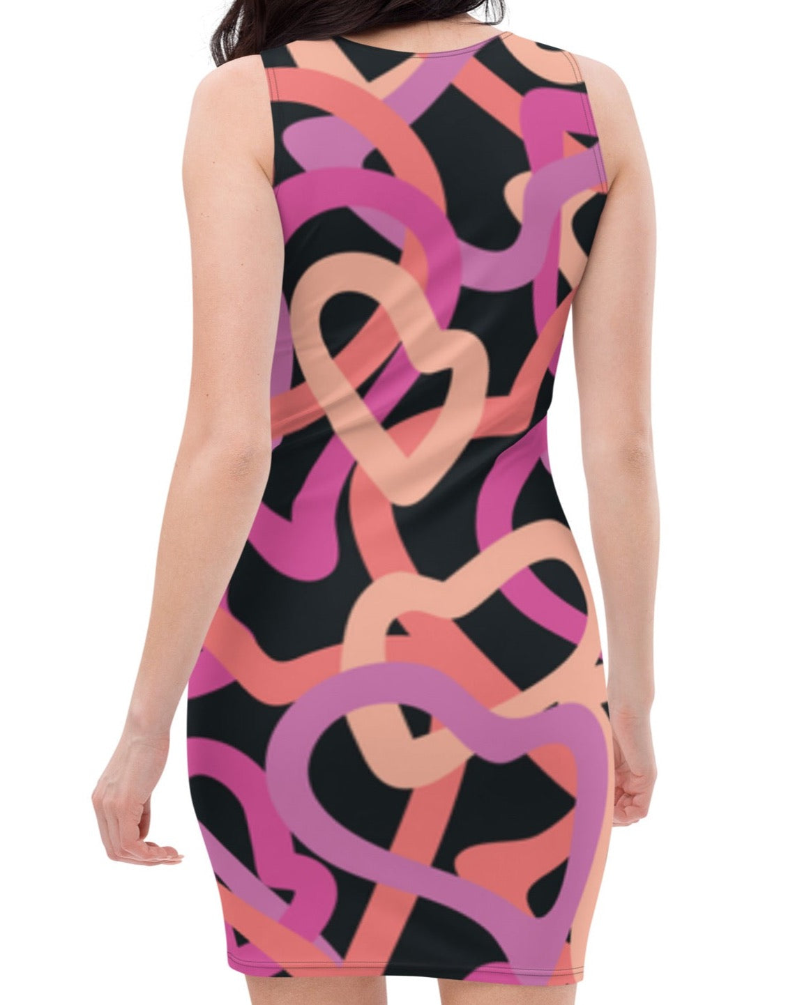 Dhalfashionistt Crazy Moves Dress | Groovy Print & Bohemian Quotes - Dhalfashionistt All-over Printed Dress Bohemian Dress Bohemian Quote Dress Comfortable Dress Crazy Moves Dress Fitted Dress Gift for Her Dress Good Vibes Dress Groovy Design Dress Groovy Print Dress Groovy Quotes Dress Microfiber Yarn Dress Free Text