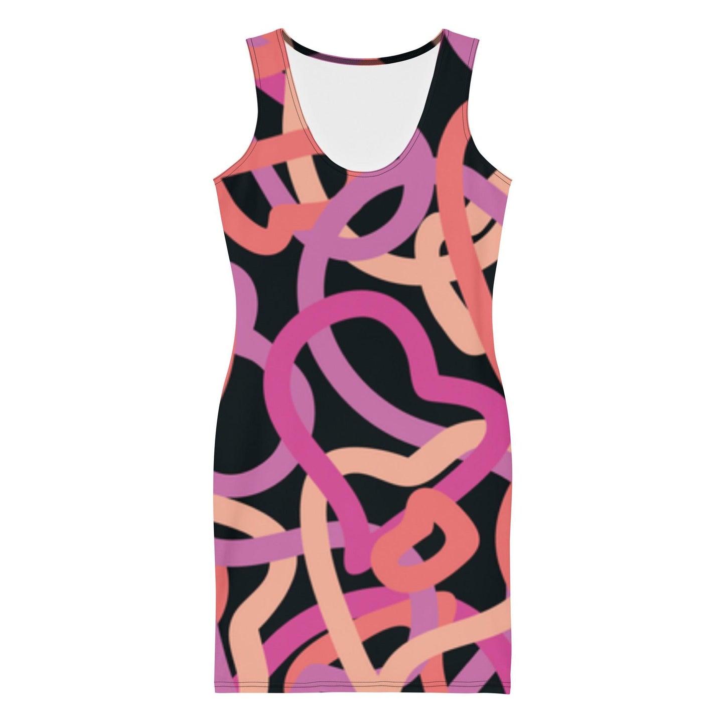Dhalfashionistt Crazy Moves Dress | Groovy Print & Bohemian Quotes - Dhalfashionistt All-over Printed Dress Bohemian Dress Bohemian Quote Dress Comfortable Dress Crazy Moves Dress Fitted Dress Gift for Her Dress Good Vibes Dress Groovy Design Dress Groovy Print Dress Groovy Quotes Dress Microfiber Yarn Dress Free Text