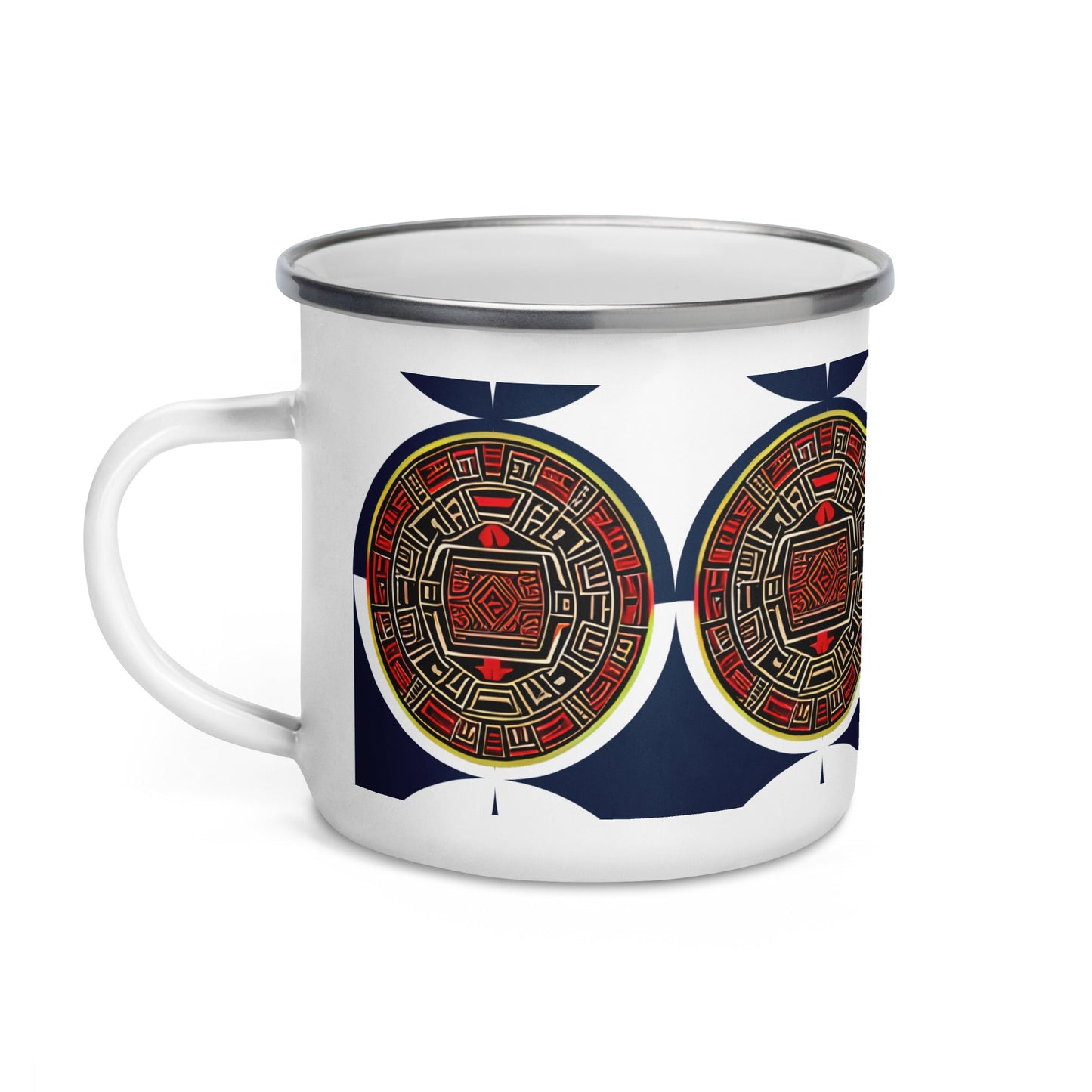 Exquisite Ancient Peruvian Pattern Camp Mug: Stylish Novelty Item. - Dhalfashionistt