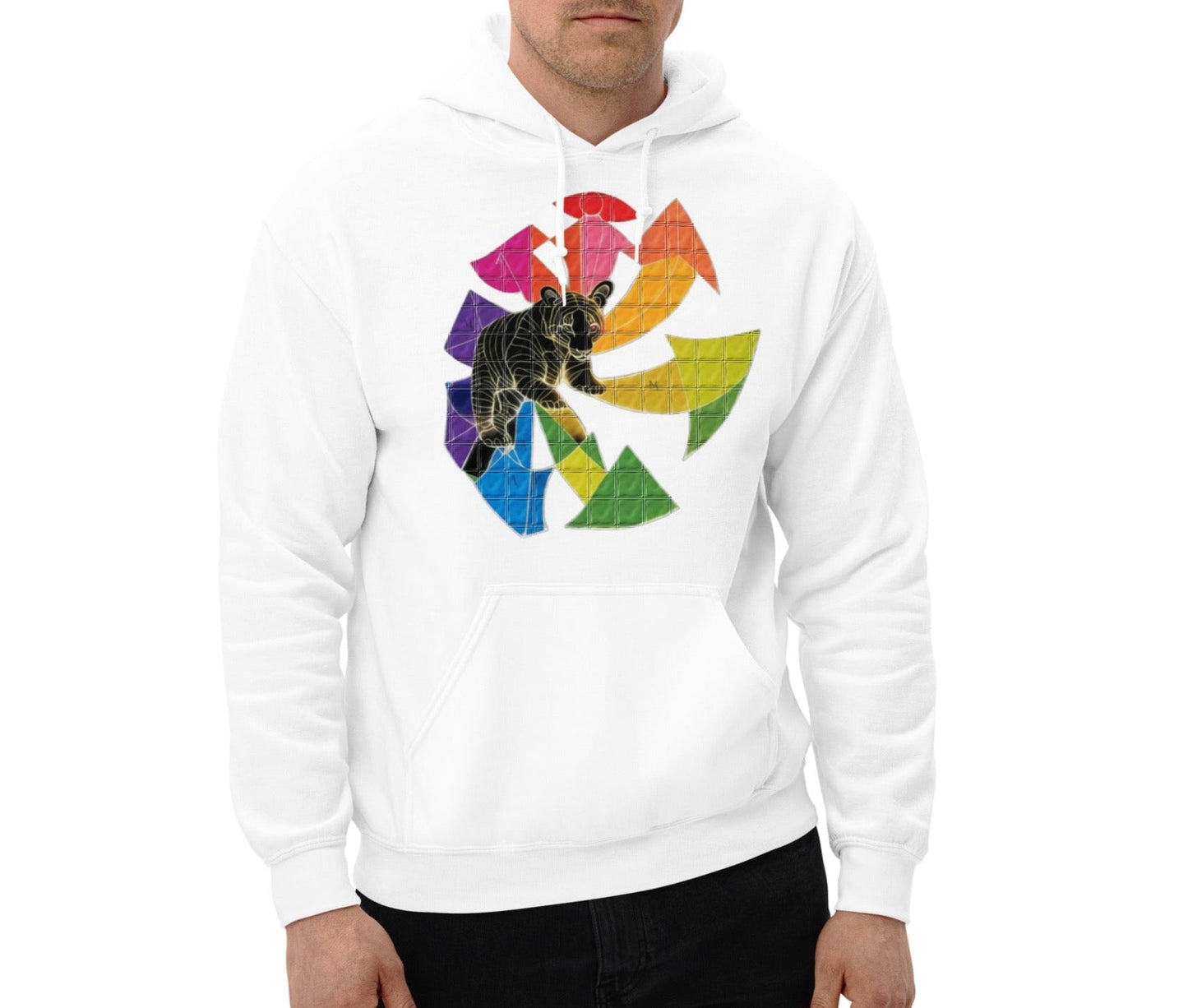Fashion Graphic Tiger Arrows Unisex Hoodie | Oversized | Nature Inspired - Dhalfashionistt