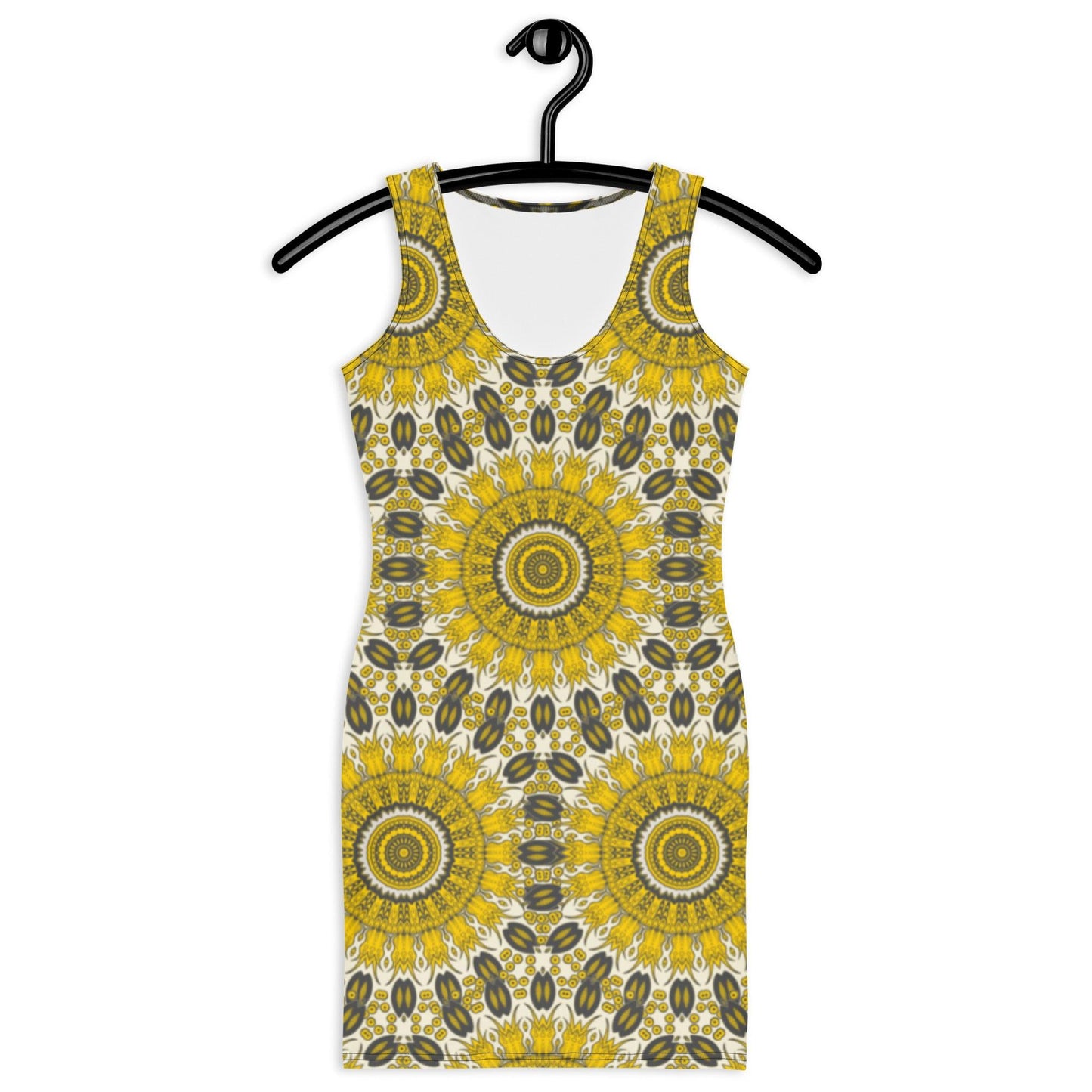Fashion-sunflower pattern Bodycon Dress | Confident & Beautiful - Dhalfashionistt