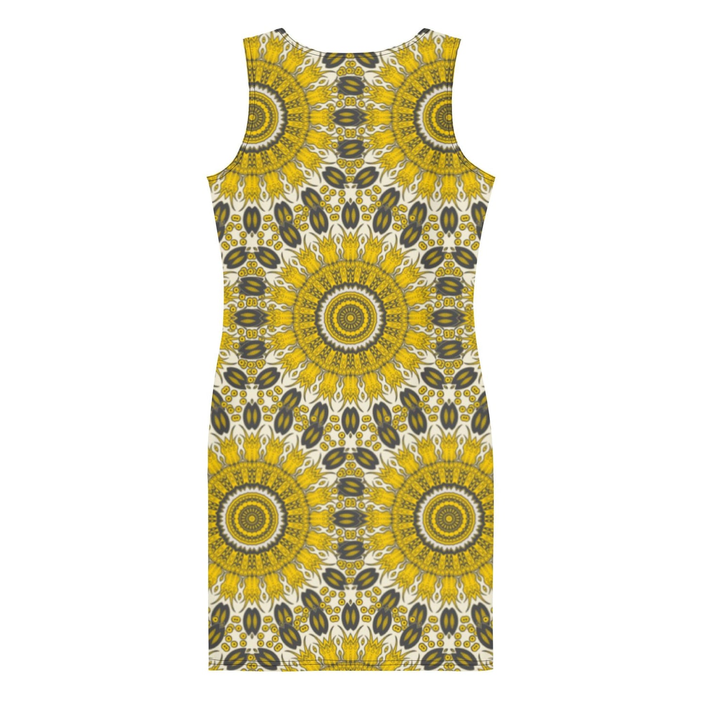 Fashion-sunflower pattern Bodycon Dress | Confident & Beautiful - Dhalfashionistt