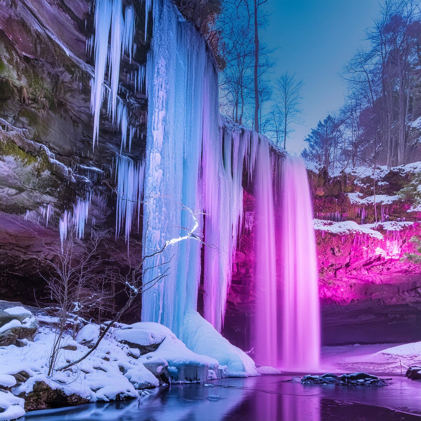Freezing Shimmering Ice Cave Ruby Falls Optic Laniakea Supercluster W Wall Mural| Decor - Dhalfashionistt