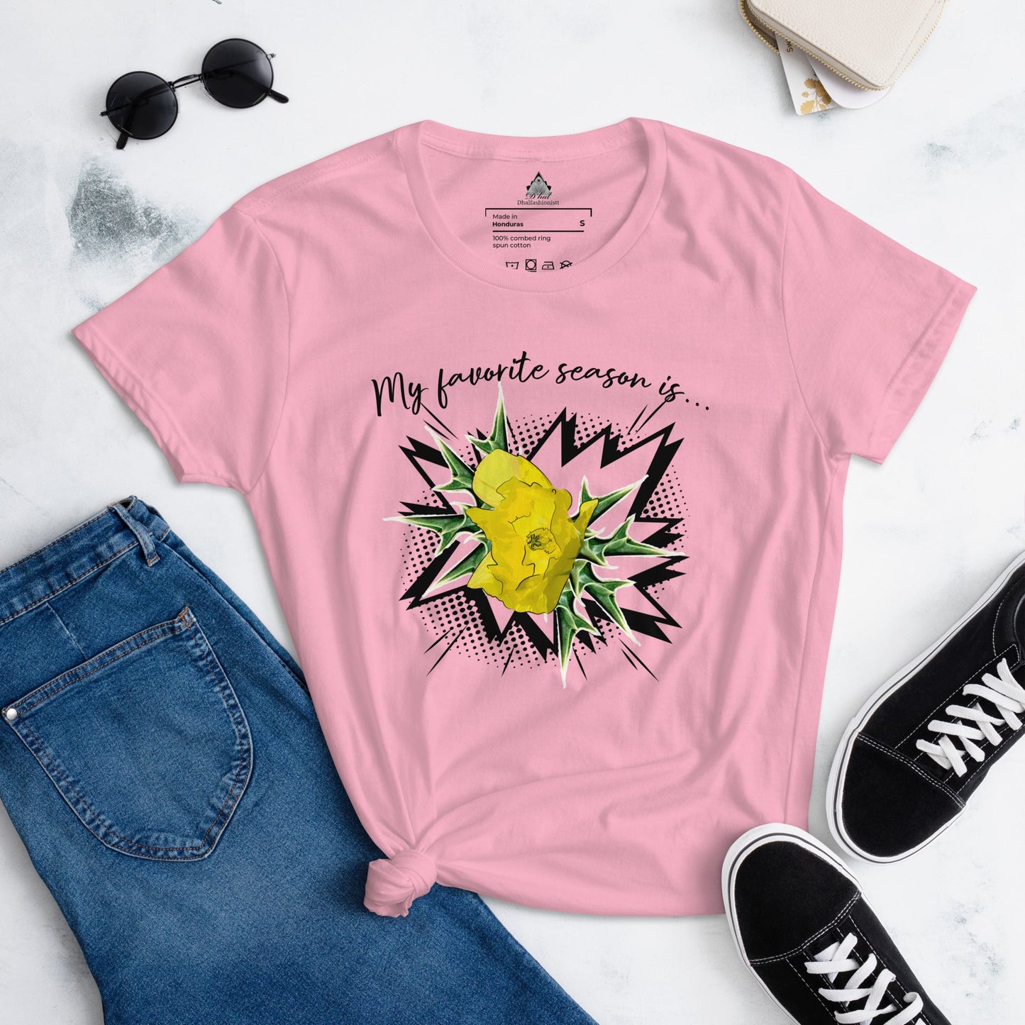 Dhalfashionistt Gift for Her | Comfort Colors Shirt | Nature-Inspired Graphic Tee - Dhalfashionistt Art Lovers Art Lovers Gift Botanical Shirt Comfort Colors Shirt Comic Art Floral Fresh Flower Gift Gift Botanical Gift for Her Graphic Tee Nature Inspired Open Season Stylish Apparel Women's Clothing Free Text