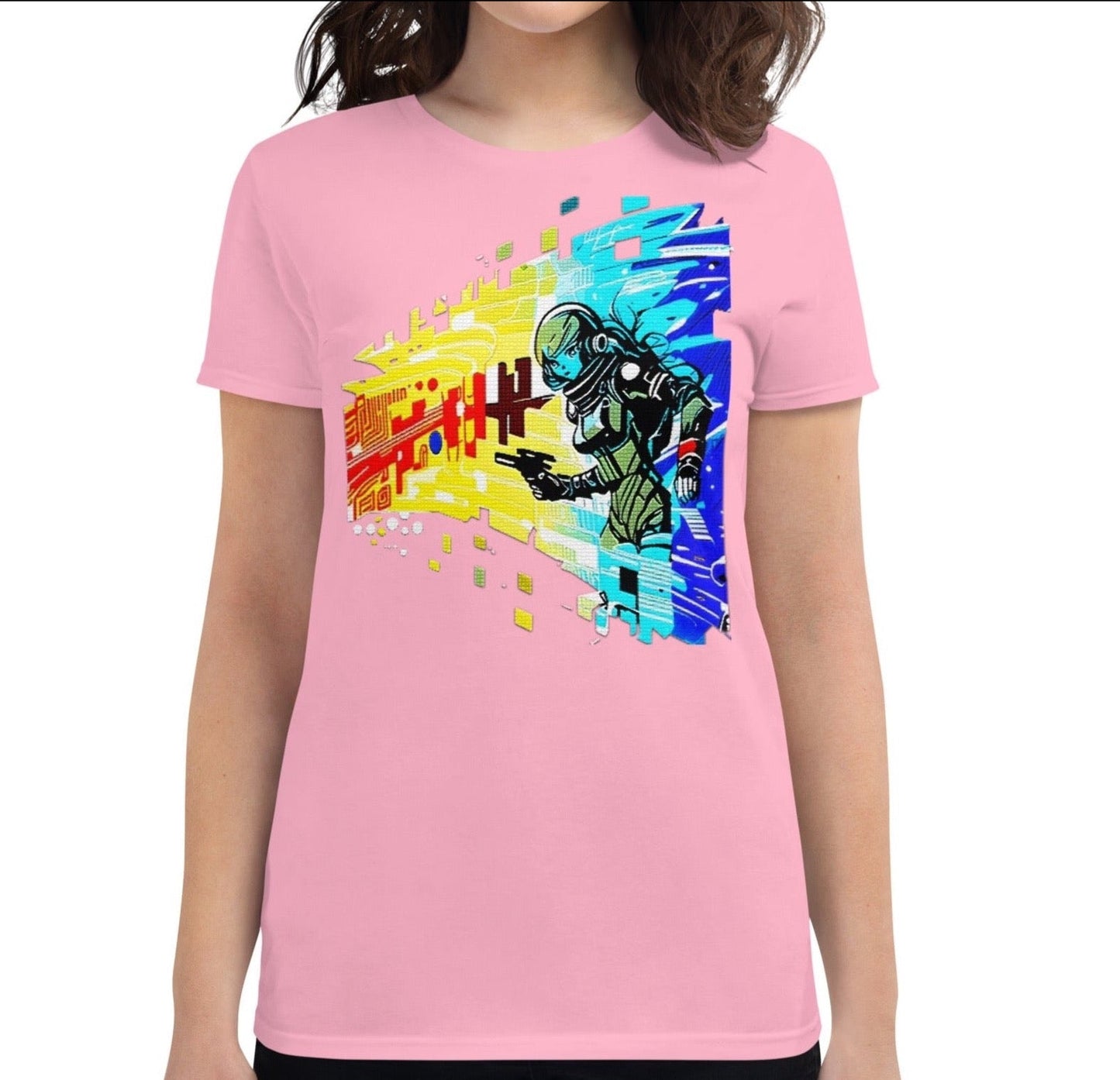Dhalfashionistt Gift for Her | Graphic Comic Tee Shirt | Gun Love 2nd amendment American shirt art lovers Art Lovers Shirt Art Quotes art shirt Art-inspired Clothing boom gun comforts colors comic art comic design gift for her gift for wife graphic tee gun lovers oversized shirt pop art shirt Free Text