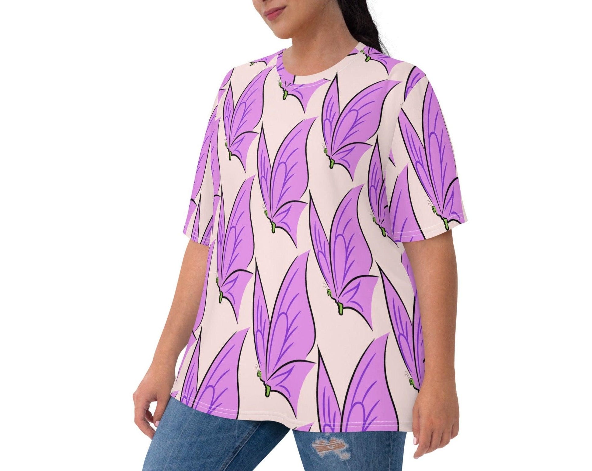 Dhalfashionistt Gift for Her | Nature-Inspired Graphic Tee | Butterfly Lovers Shirt - Dhalfashionistt Art Butterflies Art Lovers Gift Big Pink Butterflies Botanical Tee Shirt Butterfly Gift Butterfly Lovers Butterfly Nature Comfort Colors Comfort Colors Shirt Cotton Touch Polyester Cute Butterflies Tee Gift Butterfly Shirt Gift for Her Graphic Tee Graphic Tee Shirt Nature Inspired oversized shirt Premium Knit Jersey Women's Clothing Free Text