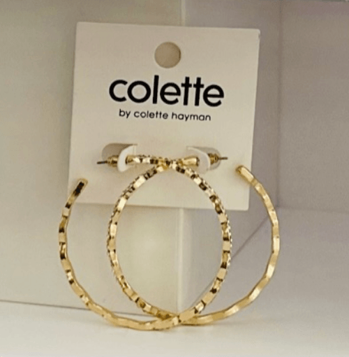 Gold Diamond Hoop Earrings | Glamorous Fashion Jewelry - Dhalfashionistt