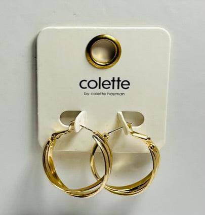 Gold Twist Hoops Earrings| Statement Dangle Earrings - Dhalfashionistt