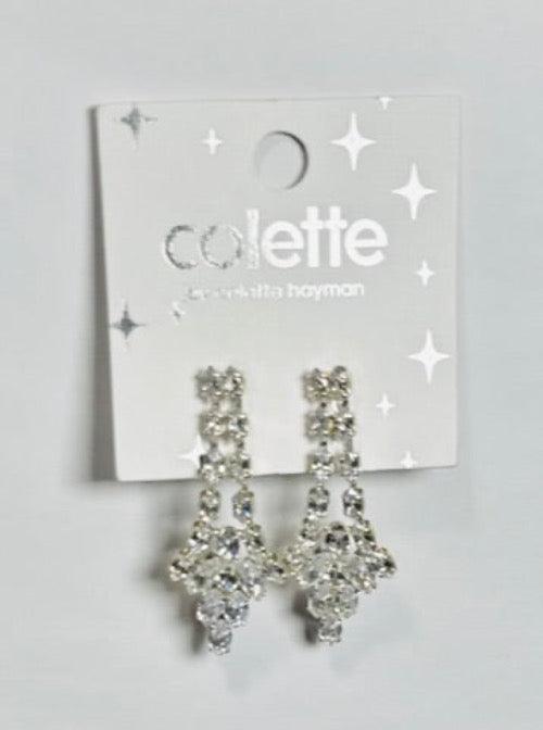 Icy Rhinestone Earring | Crystal Embellished Tassels, Long Drop Earrings - Dhalfashionistt