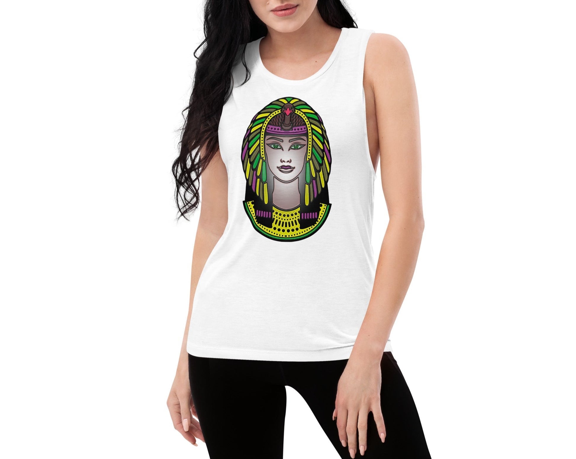 Indian Head Fire | Art Indigenous | Comfort Colors Muscle Tank Top - Dhalfashionistt - Dhalfashionistt