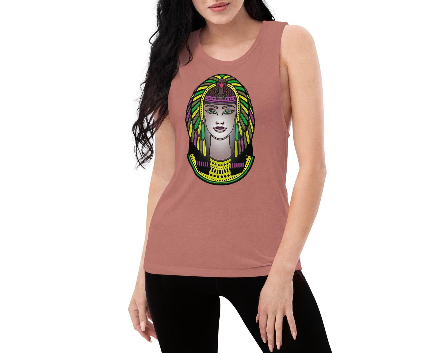Indian Head Fire | Art Indigenous | Comfort Colors Muscle Tank Top - Dhalfashionistt - Dhalfashionistt