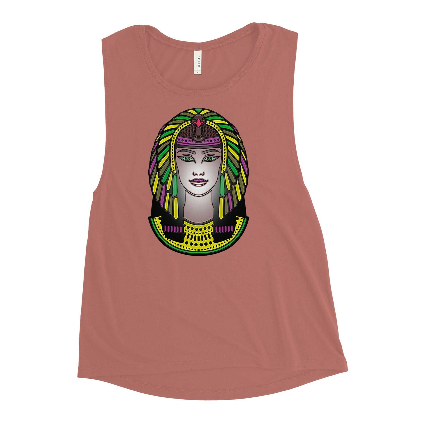 Indian Head Fire | Art Indigenous | Comfort Colors Muscle Tank Top - Dhalfashionistt - Dhalfashionistt