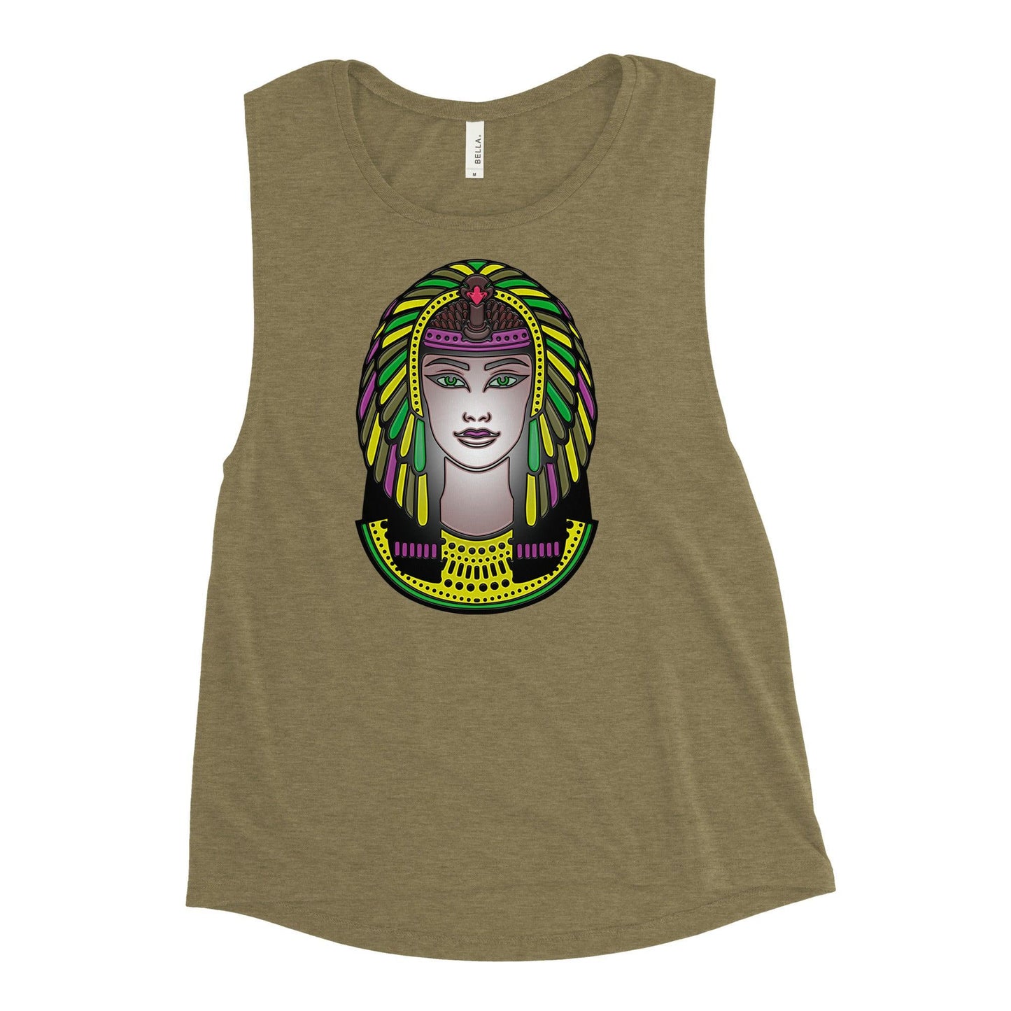 Indian Head Fire | Art Indigenous | Comfort Colors Muscle Tank Top - Dhalfashionistt - Dhalfashionistt