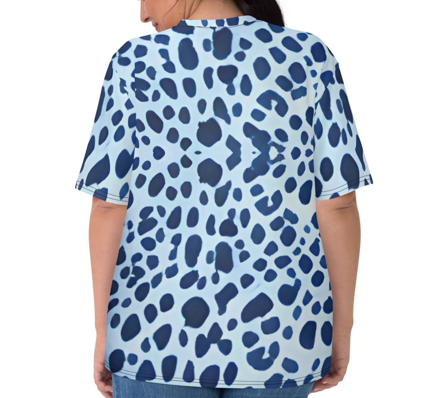 Dhalfashionistt Leopard Print Oversized Shirt | Gift for Her | Nature-Inspired Fashion Animal Print Art Lovers Art Lovers Gift Art Lovers Shirt Art Quotes Art Quotes Shirt Art Shirt Blue and White Comfort Colors Comfort Colors Shirt Cotton Touch Polyester Fashionable Four-Way Stretch Gift for Fashion Lovers Gift for Her Leopard Print Nature-Inspired oversized shirt Premium Knit Mid-Weight Jersey Regular Fit Women's Clothing Free Text