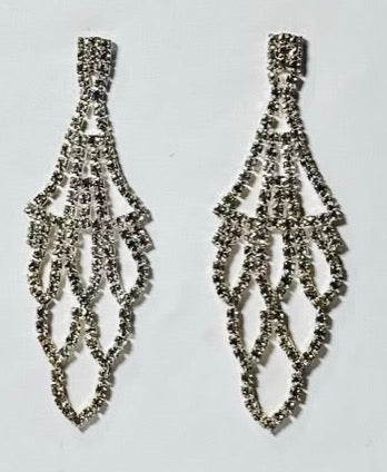 Rhinestone Crystal Long Tassel Drop Earring | Versatile Fashion Earrings - Dhalfashionistt