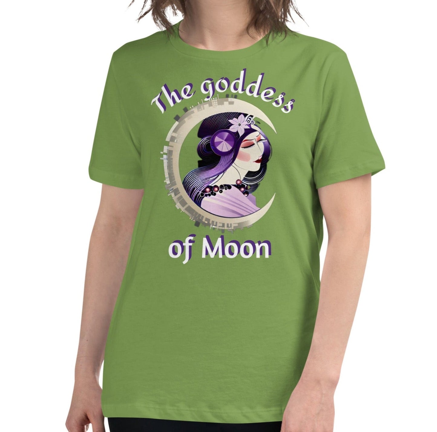 Dhalfashionistt The Goddess of Moon Vintage Shirt | Quotes Graphic Tee Aesthetic Moon Art Lovers art nouveau Art Quotes Comfort Colors Gift for Her Graphic Tee Moon Lovers Mythical Moon oversized shirt Pretty Face Vintage Streetwear Fashion The Goddess of Moon Vintage Moon Shirt Vintage Shirt Women's Classic Tee Women's Clothing Free Text