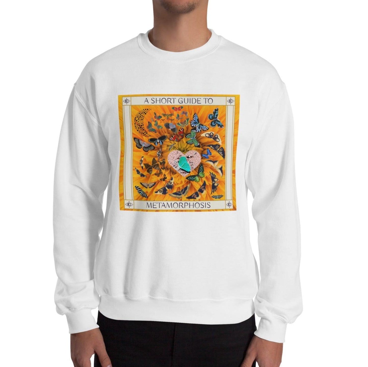 The Metamorphosis Guide : Beautiful Butterflies Unisex Sweatshirt | Oversized | Art Butterflies - Dhalfashionistt