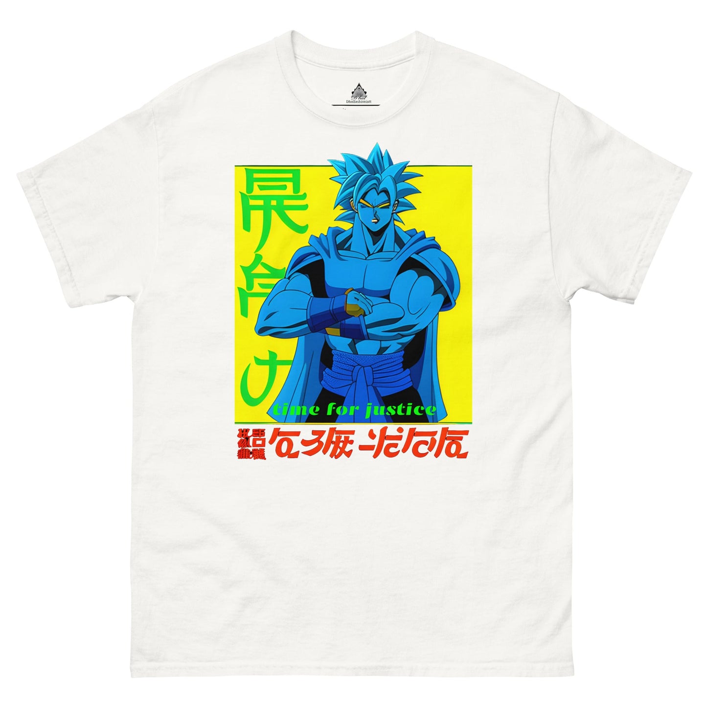 Dhalfashionistt Time for Justice Hero Quotes Tee | My Hero Academia Graphic Shirt Action Hero Anime Manga Comfort Colors Gift for Him Graphic Tee Great Hero Guardian Heroes Hero Academy Hero Quotes Japan Anime Japanese Aesthetic Japanese Art Justice Quotes Manga Lovers Men's Classic Tee My Hero Academia oversized shirt Streetwear Fashion Superhero Time for Justice Free Text