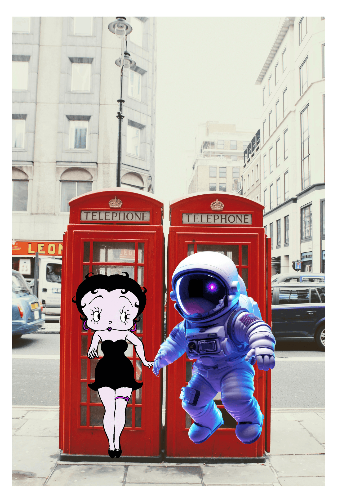 Vibrant Betty Boop Graffiti Art Poster -Canvas | Modern Home & Office Decor - Dhalfashionistt