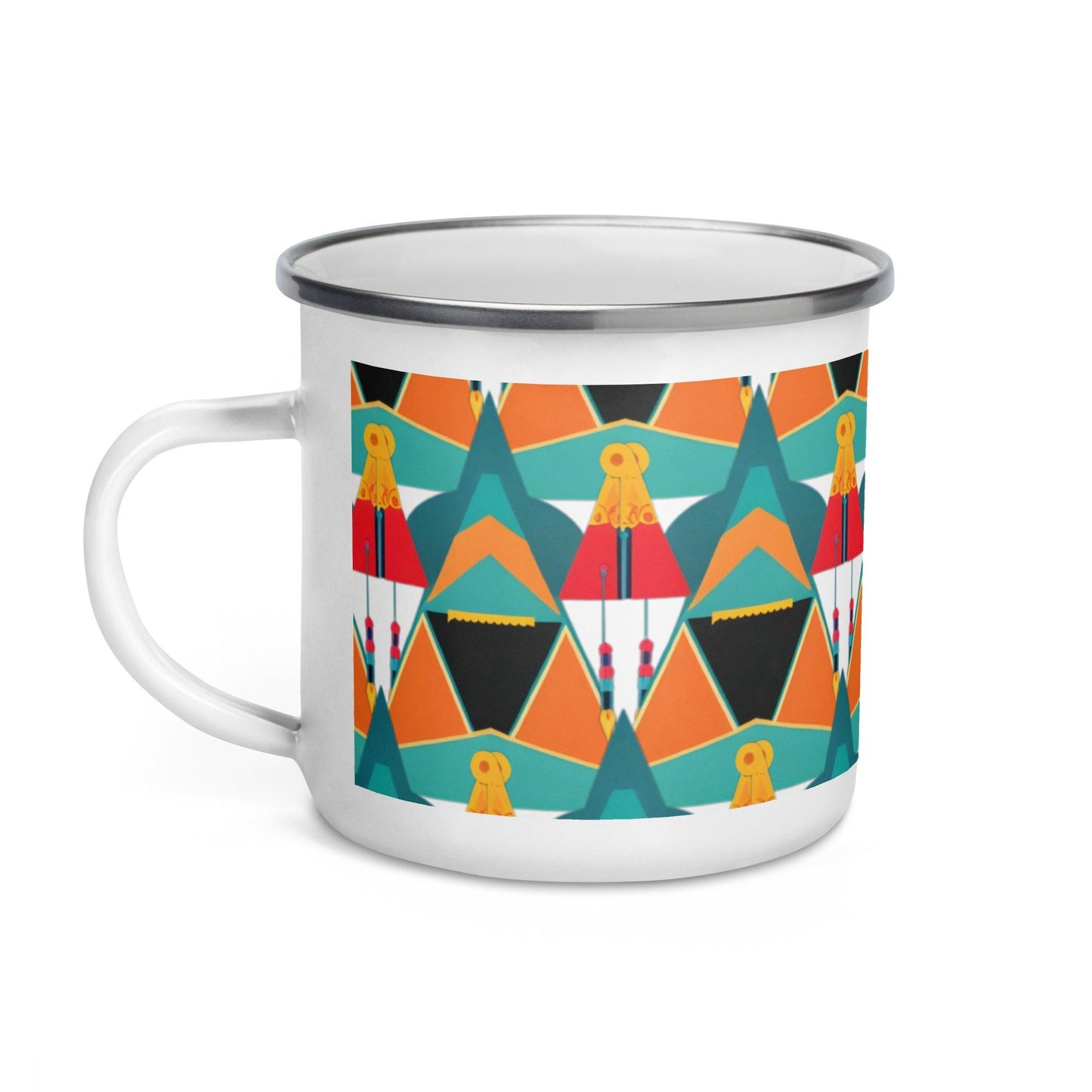 Vibrant Colors Pyramid Egypt Camp Mug: Unique Novelty Gift for Women and Men - Dhalfashionistt