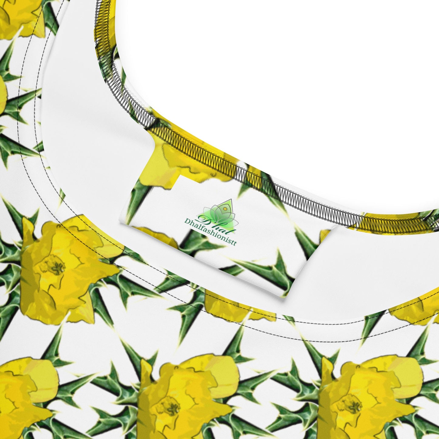 Dhalfashionistt Vibrant Nature Photography Dress | Yellow Flower Skater Dress Art Lovers Gift Comfort Colors Creative Dress Elastic Waistline Elegant Fashion Floral Skater Dress Gift for Her Graphic Tee Mid-Thigh Length Nature Photography Online Shopping USA Oversized Dress Soft Fabric Unique Designs Vibrant Design Vibrant Dress Women's Clothing Yellow Flower Free Text