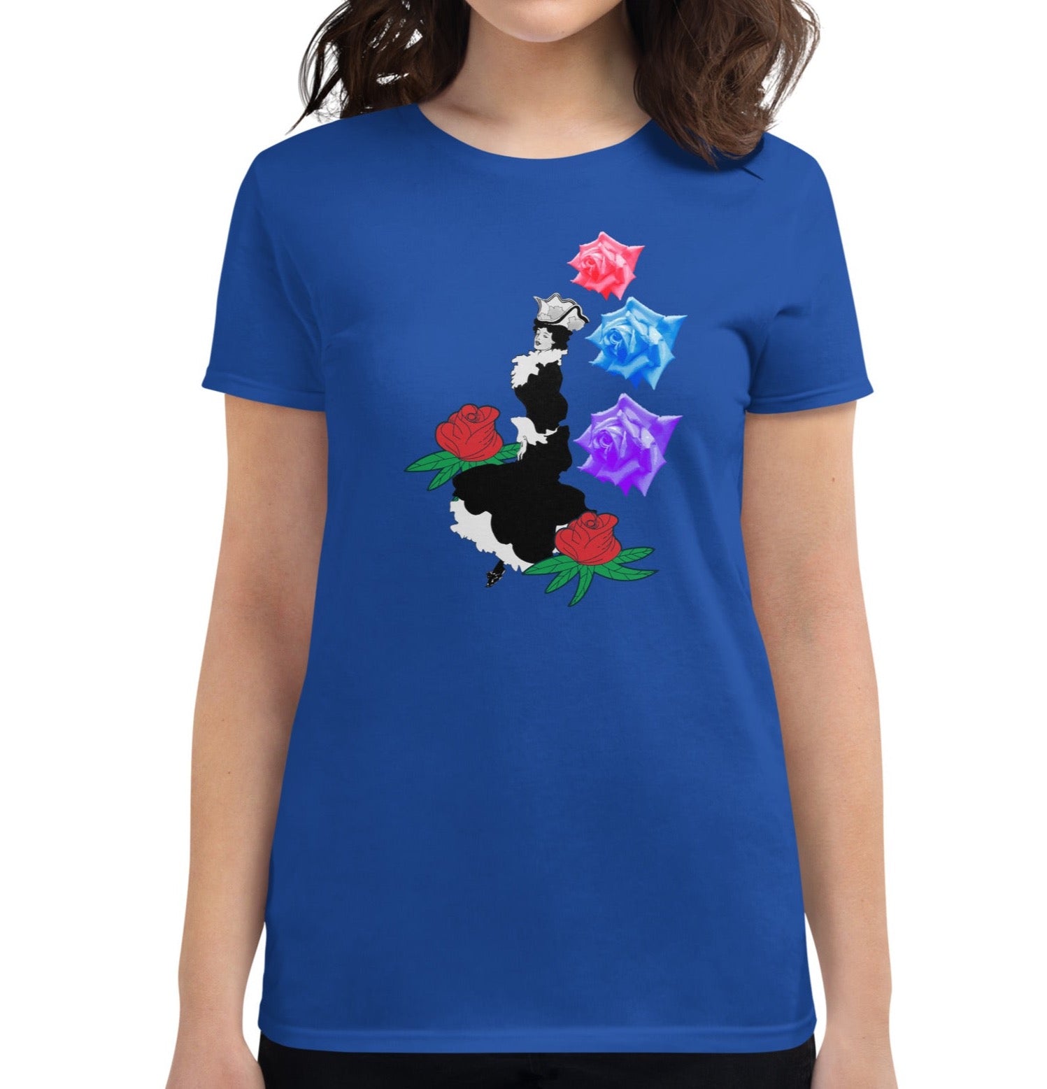 Dhalfashionistt Victorian Dress Shirt | Floral Roses | Art Lovers Gift - Dhalfashionistt Art Lovers Shirt Art Shirt Artistic Clothing Elegant Apparel Floral Art Print Floral Roses Shirt Gift for Her Shirt Nature Inspired Shirt Nature Lover's Gift Victorian Dress Shirt Victorian Roses Shirt Women's Fashion Free Text