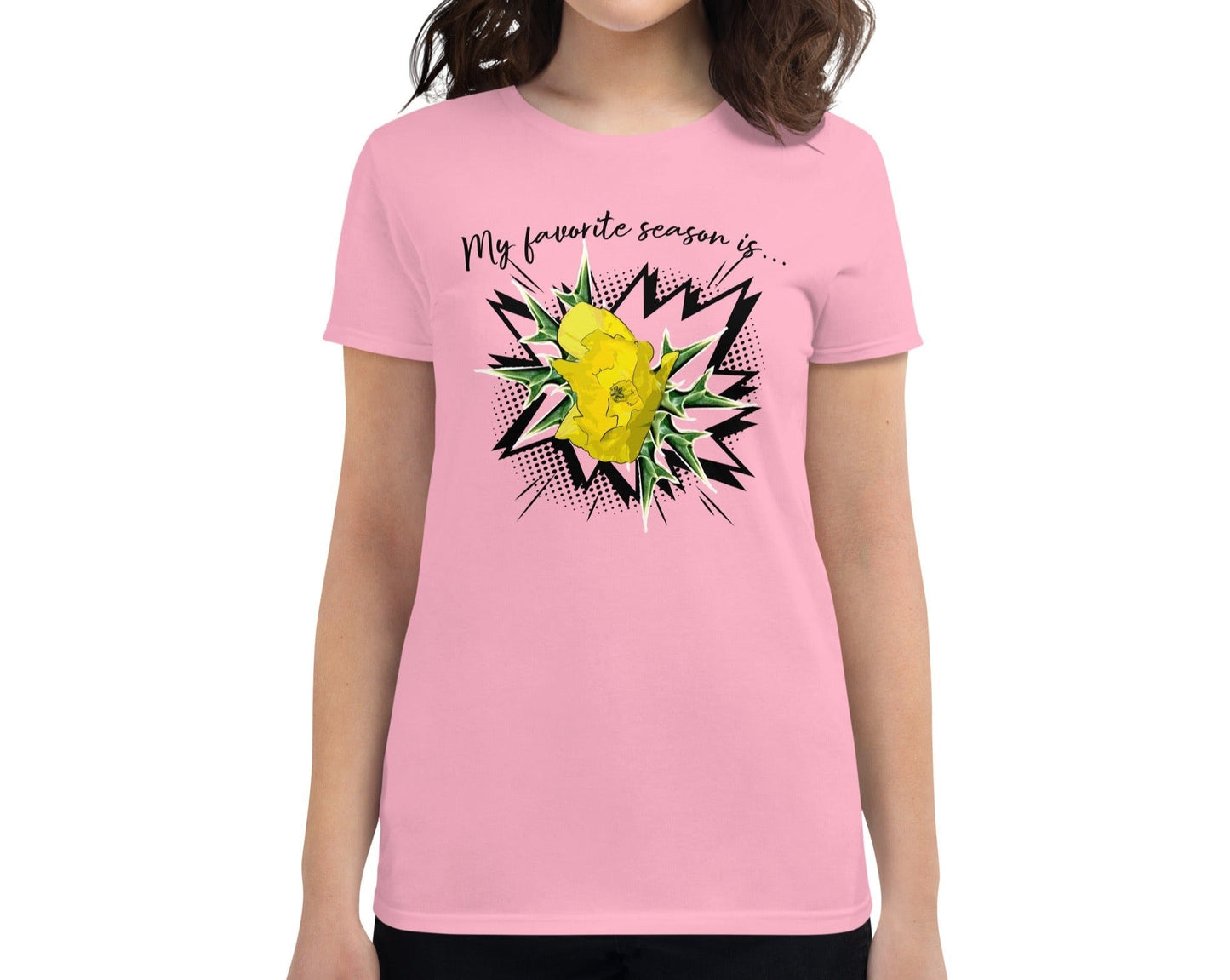 Dhalfashionistt Gift for Her | Comfort Colors Shirt | Nature-Inspired Graphic Tee - Dhalfashionistt Art Lovers Art Lovers Gift Botanical Shirt Comfort Colors Shirt Comic Art Floral Fresh Flower Gift Gift Botanical Gift for Her Graphic Tee Nature Inspired Open Season Stylish Apparel Women's Clothing Free Text
