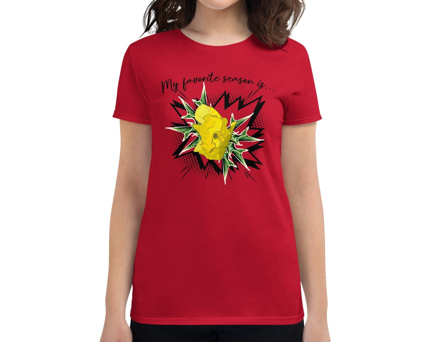 Dhalfashionistt Gift for Her | Comfort Colors Shirt | Nature-Inspired Graphic Tee - Dhalfashionistt Art Lovers Art Lovers Gift Botanical Shirt Comfort Colors Shirt Comic Art Floral Fresh Flower Gift Gift Botanical Gift for Her Graphic Tee Nature Inspired Open Season Stylish Apparel Women's Clothing Free Text