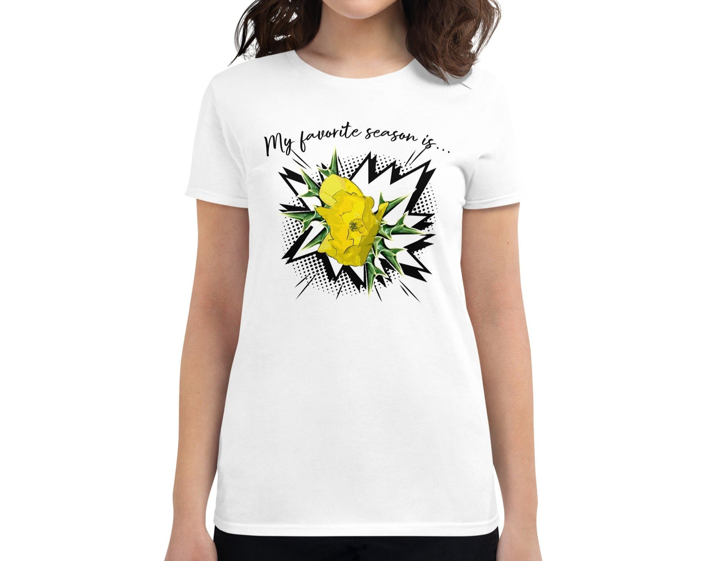 Dhalfashionistt Gift for Her | Comfort Colors Shirt | Nature-Inspired Graphic Tee - Dhalfashionistt Art Lovers Art Lovers Gift Botanical Shirt Comfort Colors Shirt Comic Art Floral Fresh Flower Gift Gift Botanical Gift for Her Graphic Tee Nature Inspired Open Season Stylish Apparel Women's Clothing Free Text