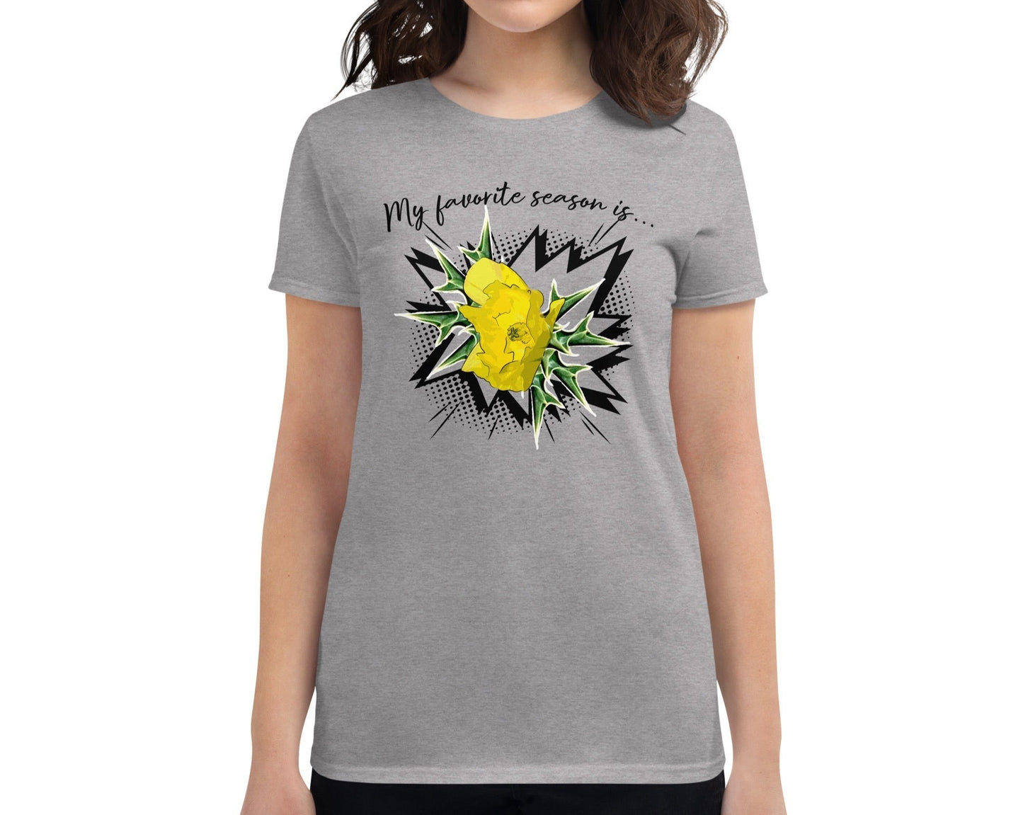 Dhalfashionistt Gift for Her | Comfort Colors Shirt | Nature-Inspired Graphic Tee - Dhalfashionistt Art Lovers Art Lovers Gift Botanical Shirt Comfort Colors Shirt Comic Art Floral Fresh Flower Gift Gift Botanical Gift for Her Graphic Tee Nature Inspired Open Season Stylish Apparel Women's Clothing Free Text