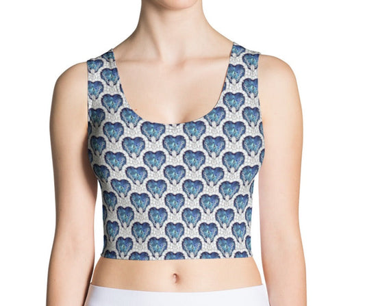 Add a touch of Glam to Your Outfit with a Blue Sapphire Crop Top and Chains - Dhalfashionistt