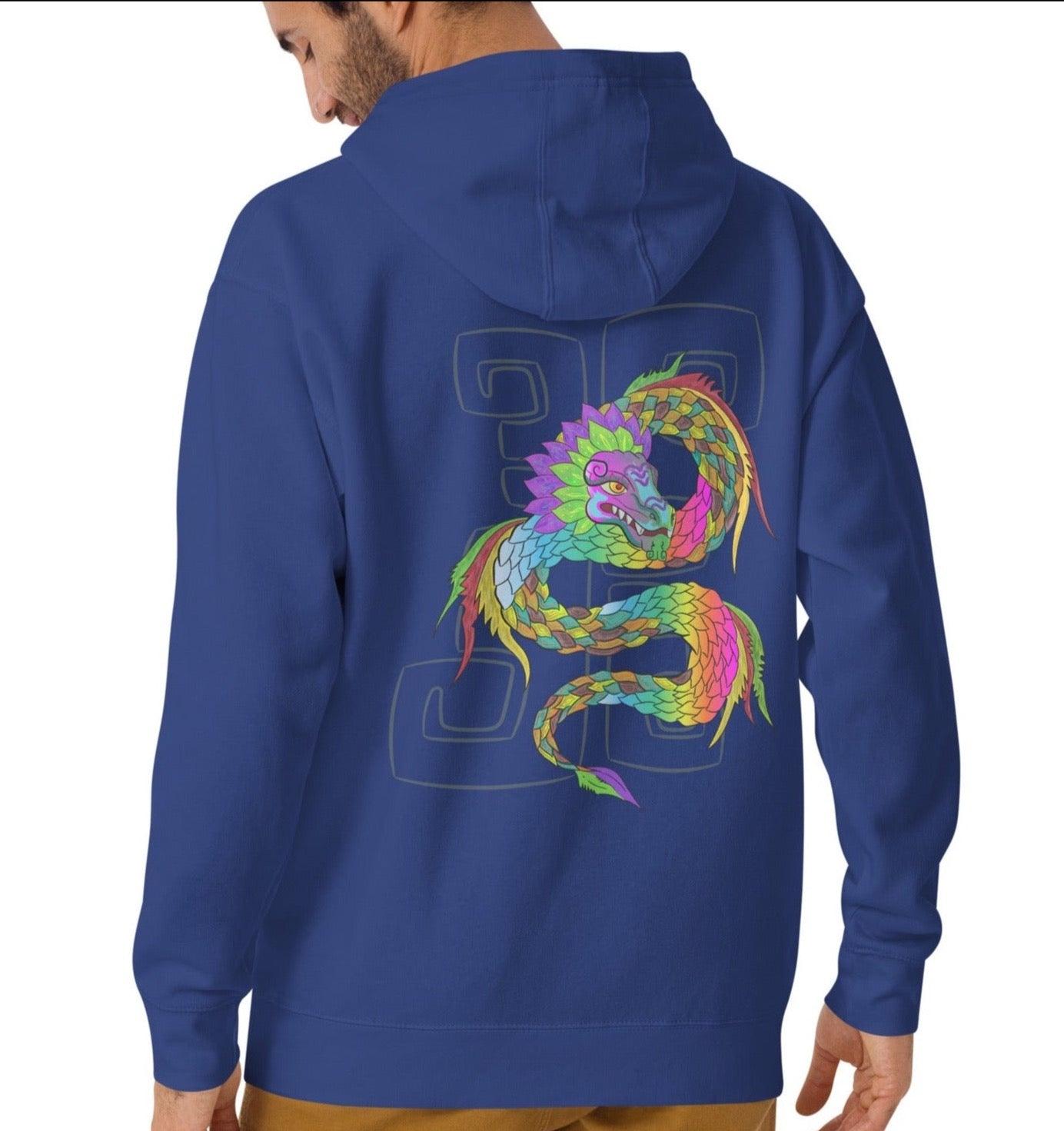 Dhalfashionistt Adventure Hoodie | Graphic Tee | Neon Serpent | Nature Lovers Adventure Hoodie Art Hoodie Aztec Culture Camping Lovers Comfort Colors Fashionable Design Feathered Serpent Gift for Him Graphic Tee Men's Hooded Sweatshirt Mythical Creature National Park Nature Lovers Neon Serpent Outdoor Adventure Oversized Hoodie Streetwear Unique Design Wild Animals Free Text