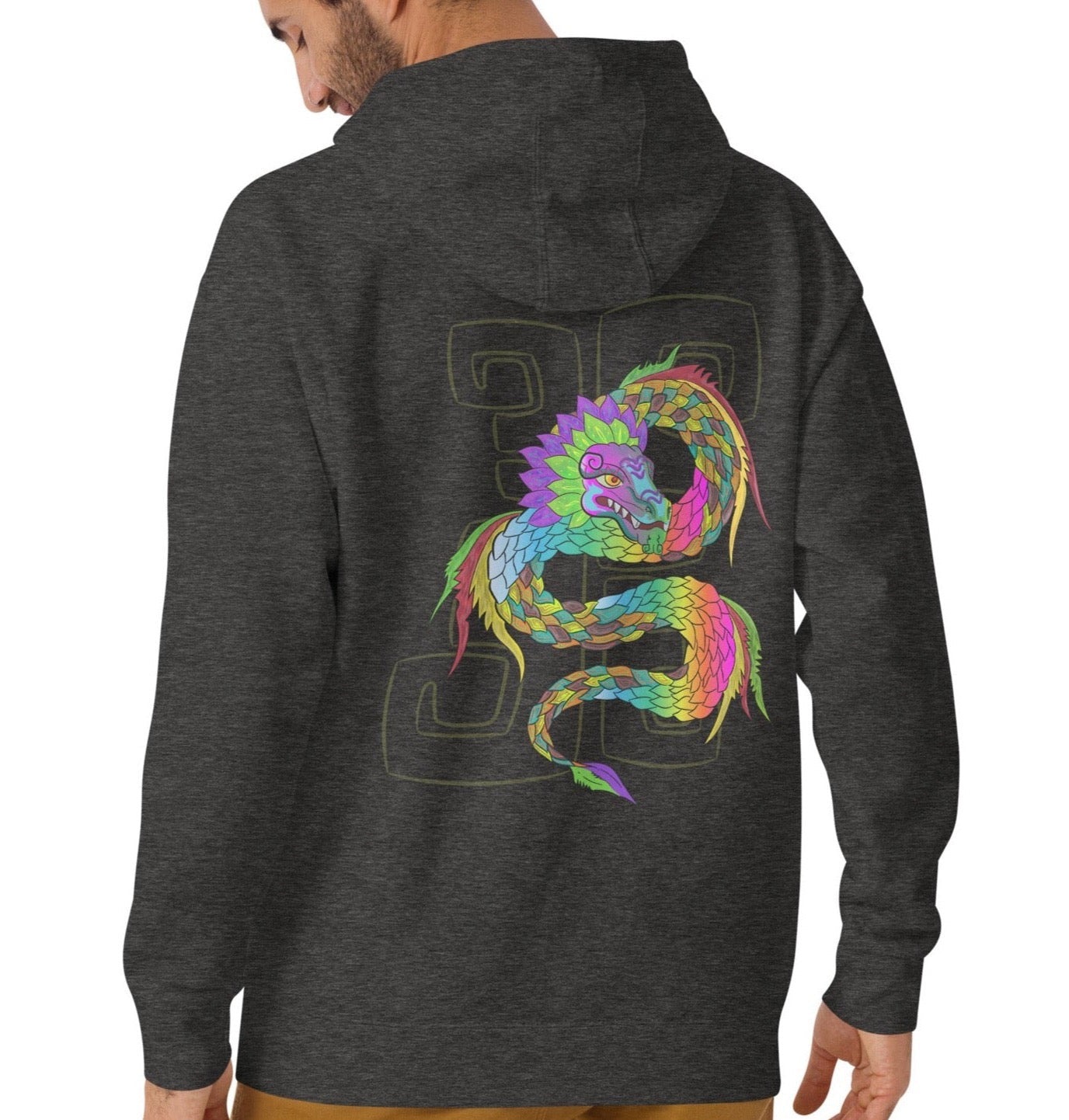 Dhalfashionistt Adventure Hoodie | Graphic Tee | Neon Serpent | Nature Lovers Adventure Hoodie Art Hoodie Aztec Culture Camping Lovers Comfort Colors Fashionable Design Feathered Serpent Gift for Him Graphic Tee Men's Hooded Sweatshirt Mythical Creature National Park Nature Lovers Neon Serpent Outdoor Adventure Oversized Hoodie Streetwear Unique Design Wild Animals Free Text