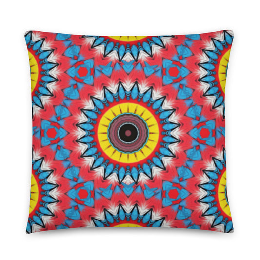 Bohemian Feather Print Throw Pillow | Stylish Living Spaces - Dhalfashionistt