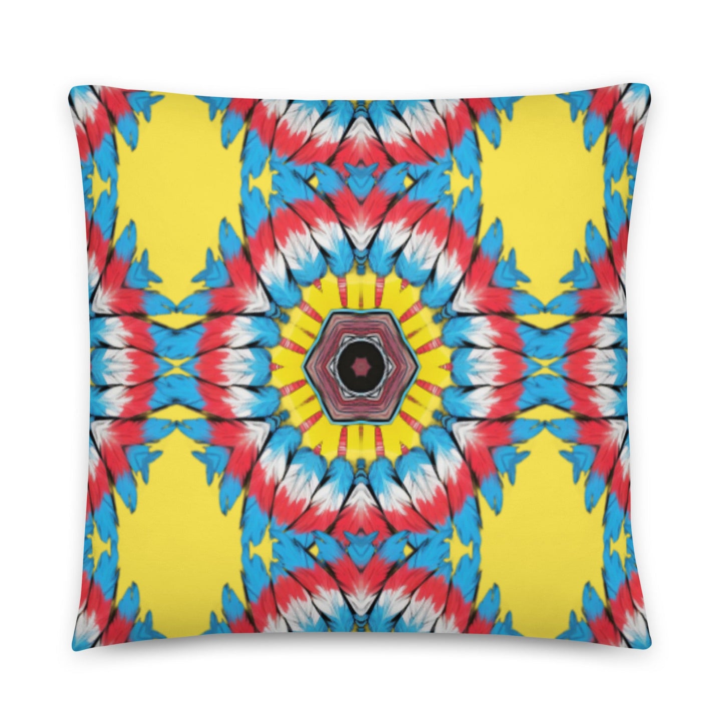 Bohemian Feathers Patterned Pillow | Relaxed and Chic Interiors - Dhalfashionistt