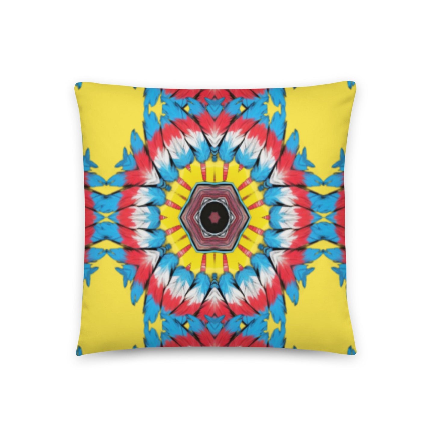 Bohemian Feathers Patterned Pillow | Relaxed and Chic Interiors - Dhalfashionistt