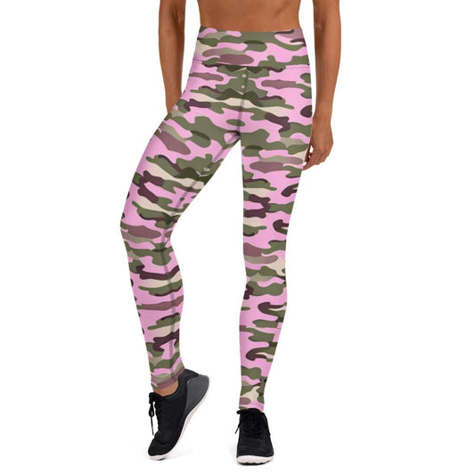 Camo Print Yoga Leggings | Fashionable & Comfortable - Dhalfashionistt