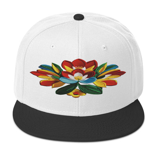 Captivating Realistic Flower Altarpiece Snapback Hat: Elevate Your Style - Dhalfashionistt