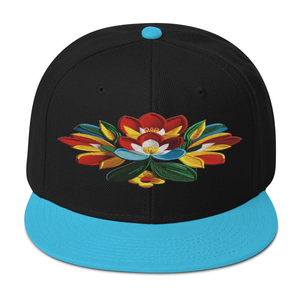 Captivating Realistic Flower Altarpiece Snapback Hat: Elevate Your Style - Dhalfashionistt