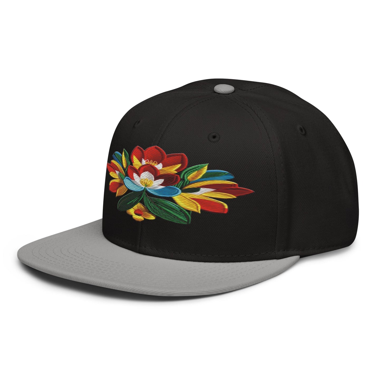 Captivating Realistic Flower Altarpiece Snapback Hat: Elevate Your Style - Dhalfashionistt