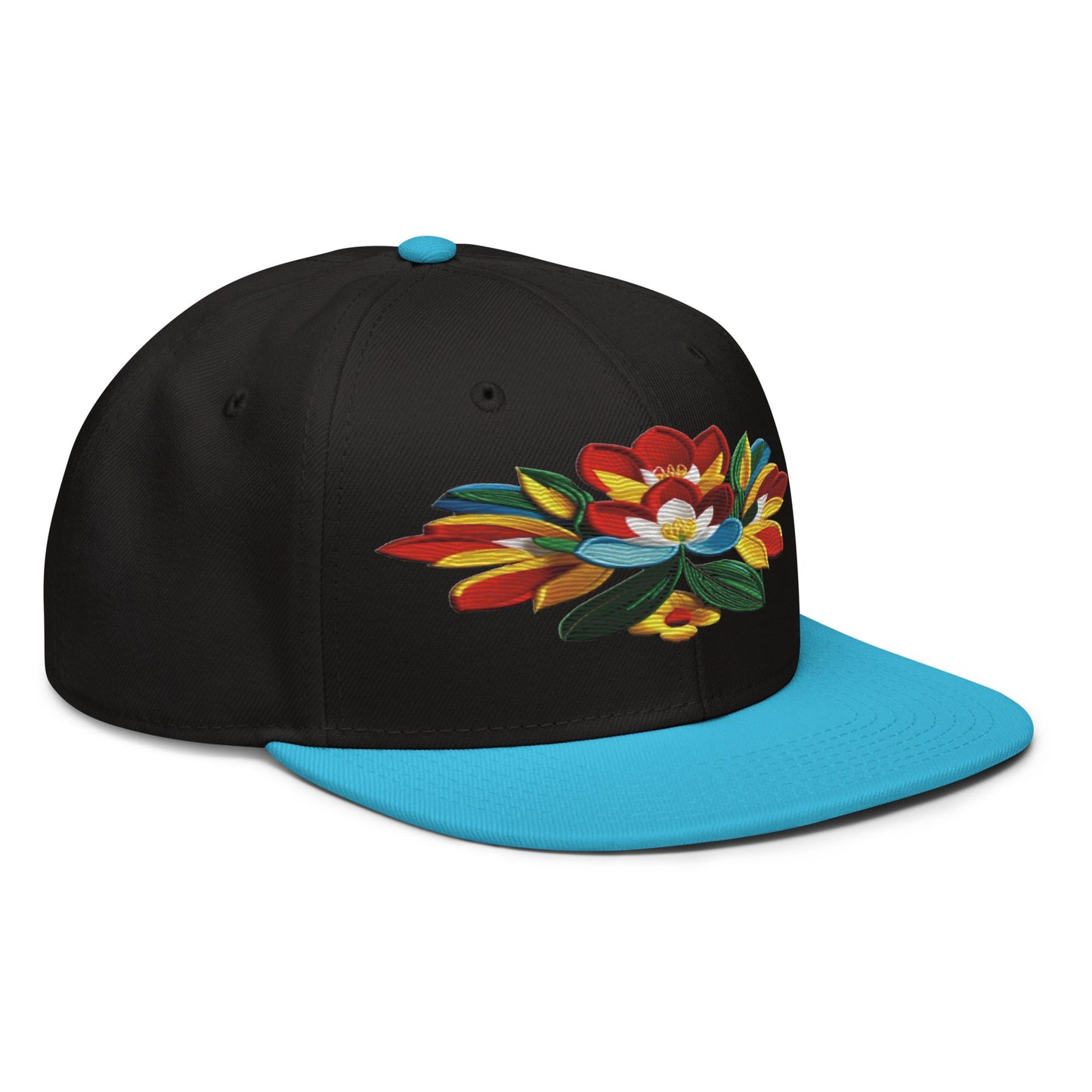 Captivating Realistic Flower Altarpiece Snapback Hat: Elevate Your Style - Dhalfashionistt