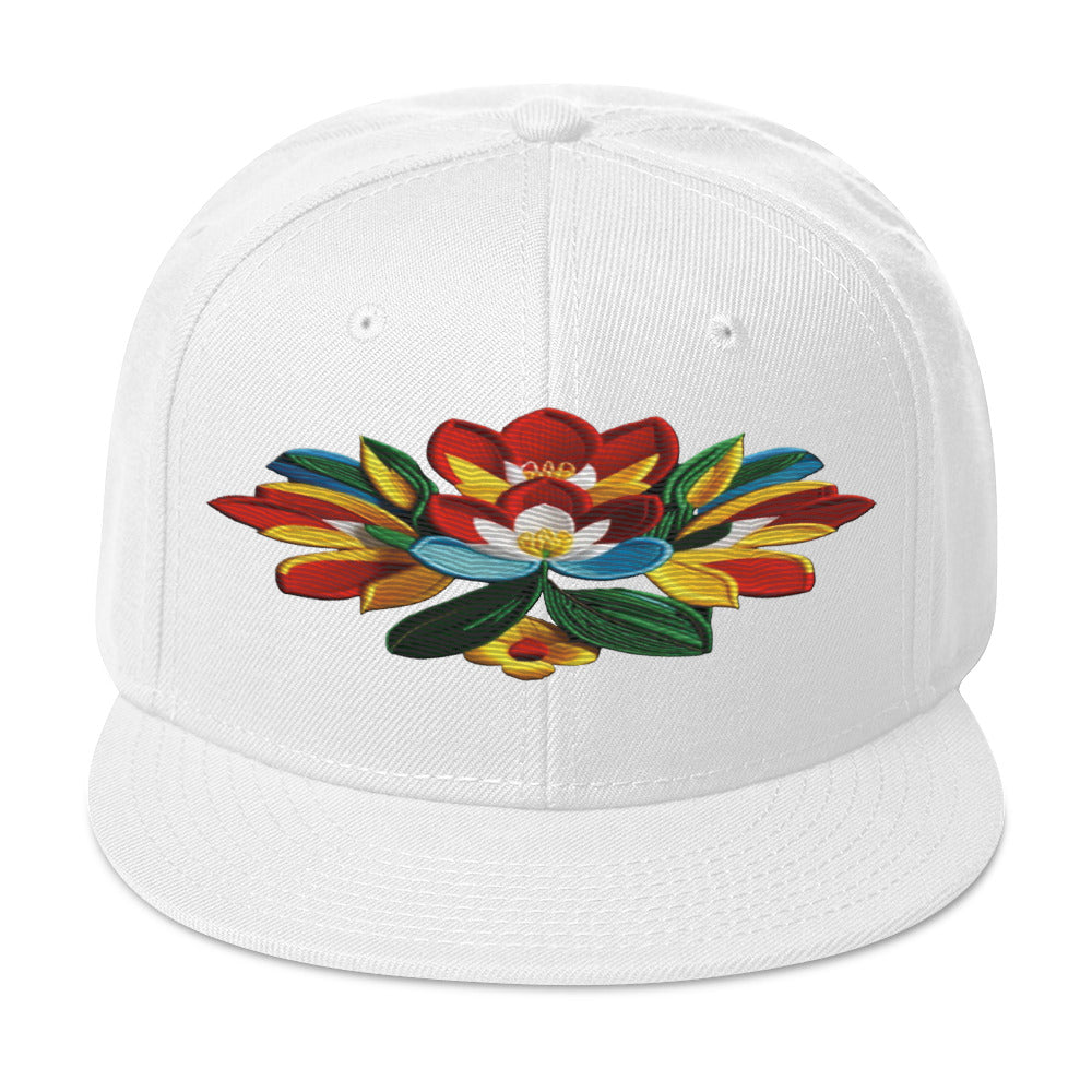 Captivating Realistic Flower Altarpiece Snapback Hat: Elevate Your Style - Dhalfashionistt