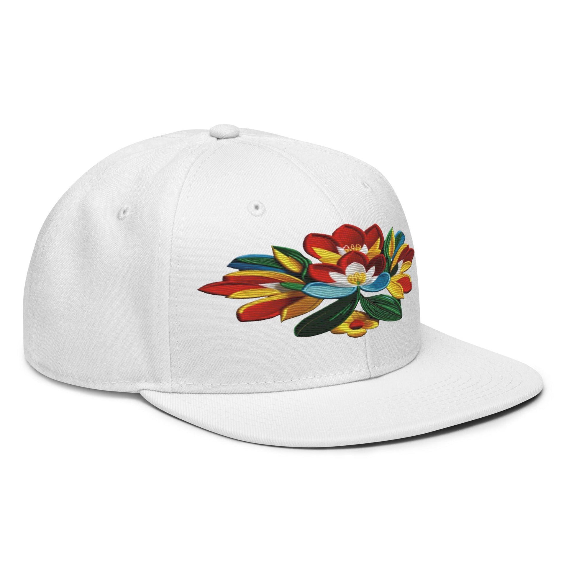 Captivating Realistic Flower Altarpiece Snapback Hat: Elevate Your Style - Dhalfashionistt