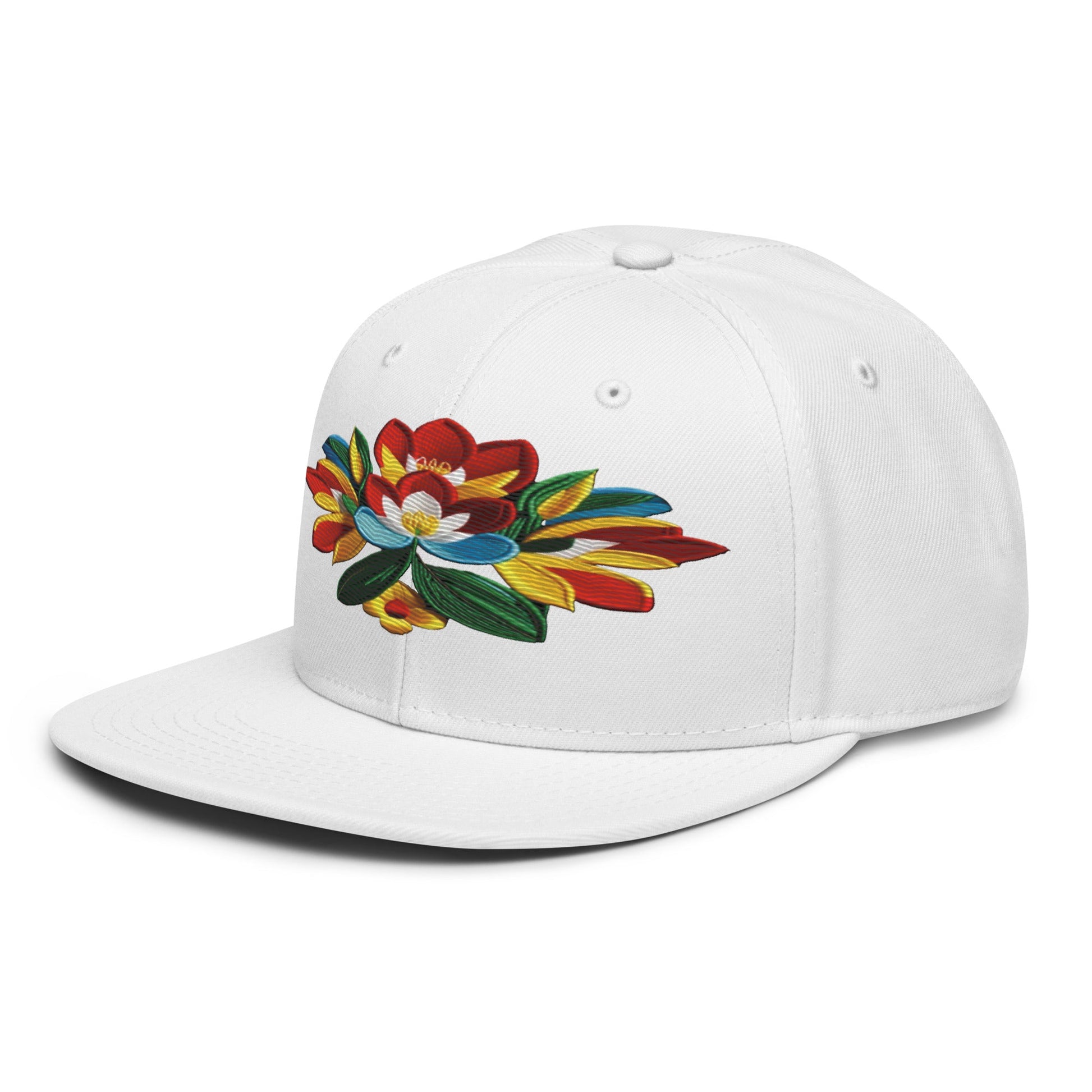 Captivating Realistic Flower Altarpiece Snapback Hat: Elevate Your Style - Dhalfashionistt