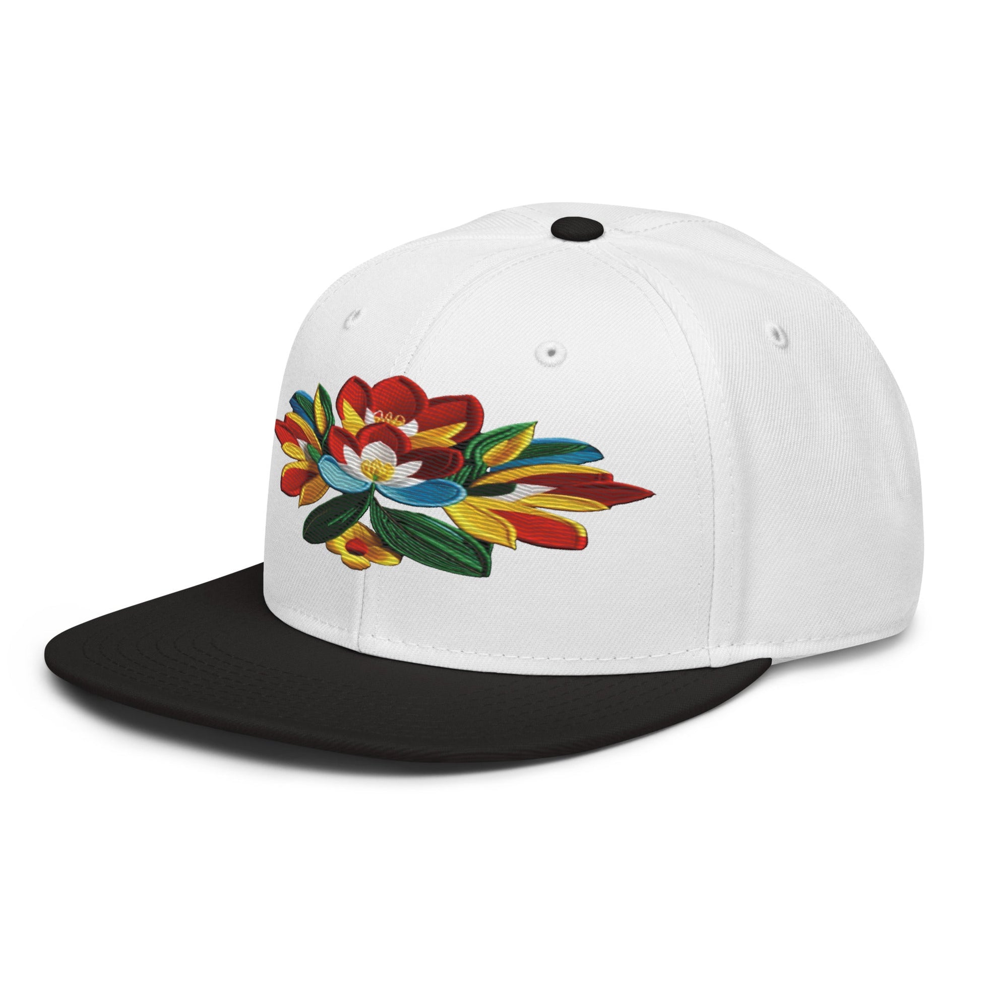 Captivating Realistic Flower Altarpiece Snapback Hat: Elevate Your Style - Dhalfashionistt