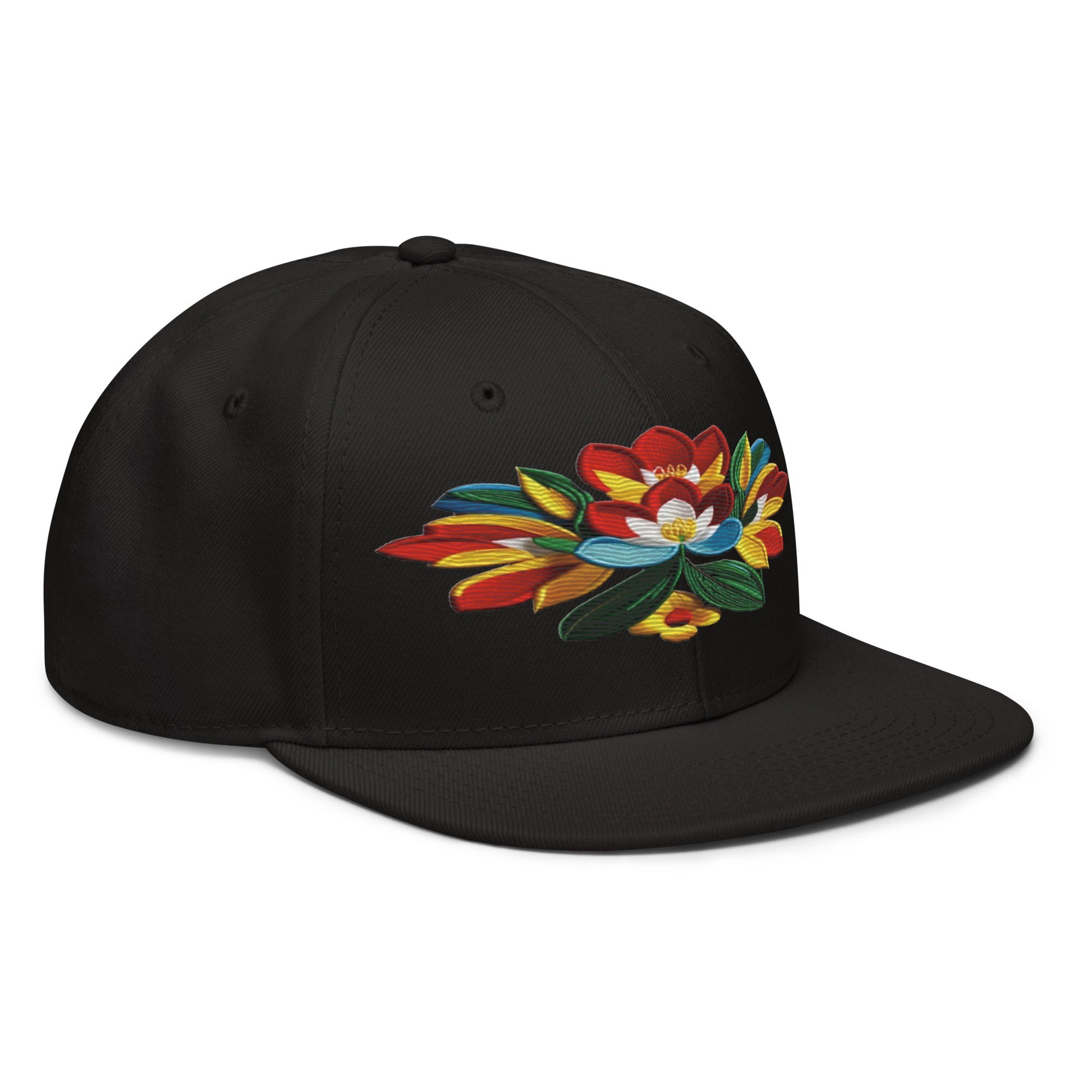 Captivating Realistic Flower Altarpiece Snapback Hat: Elevate Your Style - Dhalfashionistt