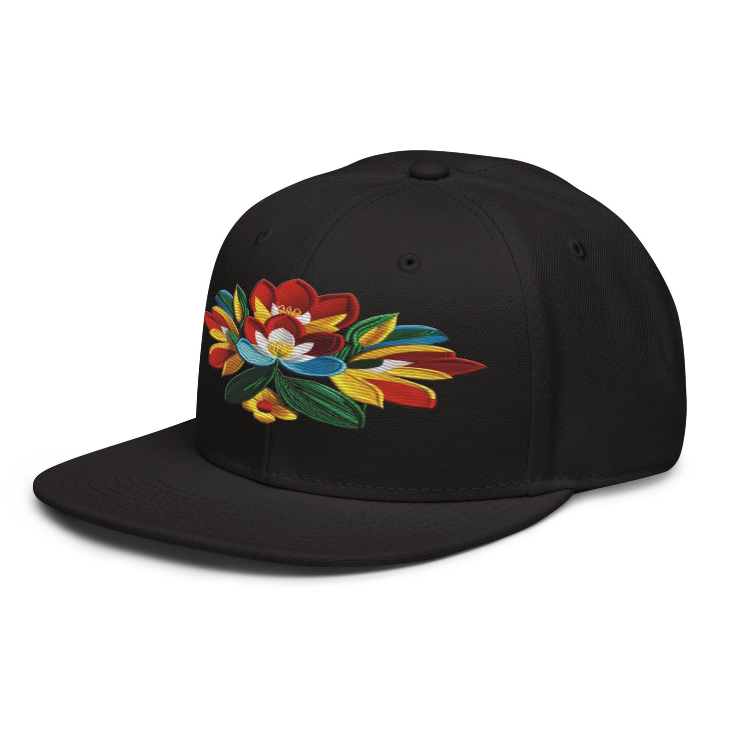 Captivating Realistic Flower Altarpiece Snapback Hat: Elevate Your Style - Dhalfashionistt